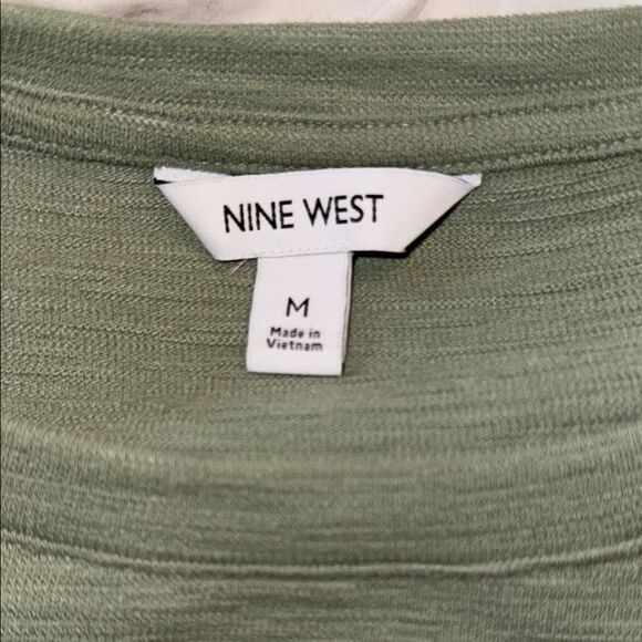 🌹Nine West Green Sheath Mini Dress with Raglan Sleeves - Picture 2 of 4